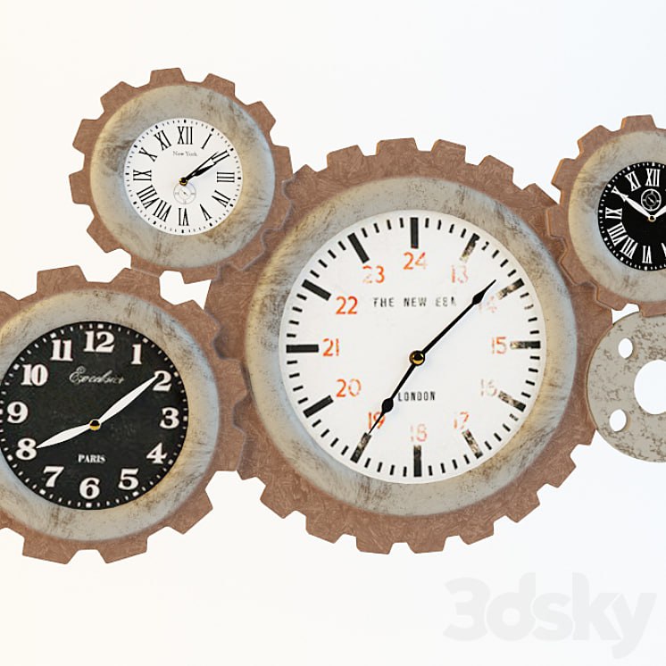 wooden clock DB002441