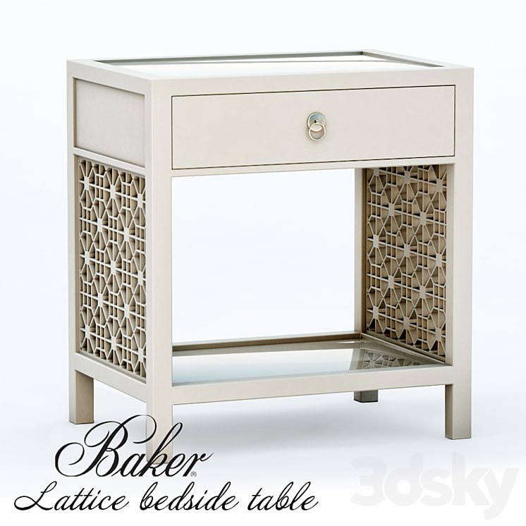 Baker - Lattice bedside table