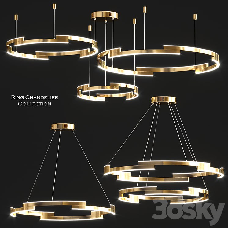 Ring chandelier collection