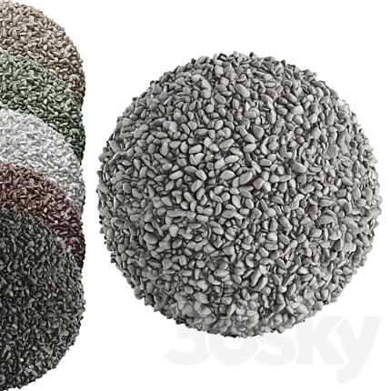 PBR Gravel 02 | 4k | PNG | Seamless | +SBSAR