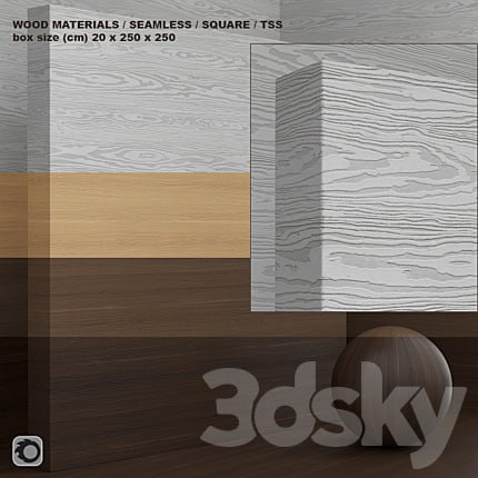 Material wood / TSS plate CLEAF (seamless) - set 57