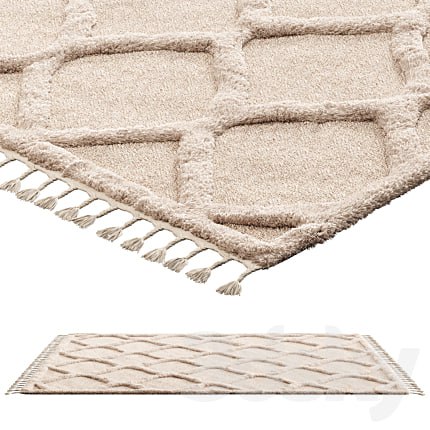 nuLOOM Raised Ogee Trellis Nursery Area Rug