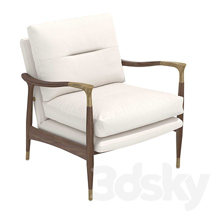 Theodore Arm Chair Natural Linen soho home