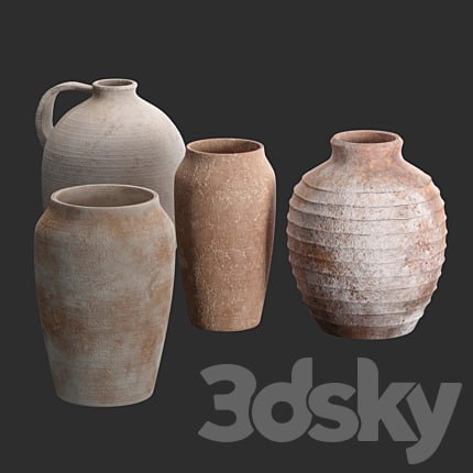 Artisan Hand Painted Vases (Pottery Barn)