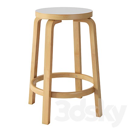 Aalto USA Artek Alvar Aalto Counter Stool 64
