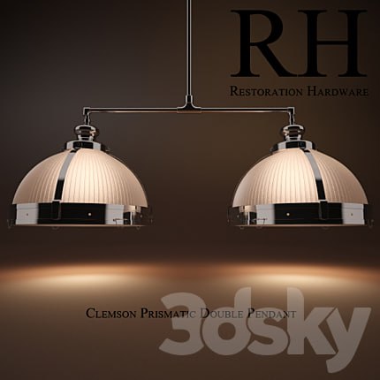 clemson prismatic double pendant