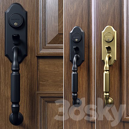 Baldwin. Ashton two-point lock handleset