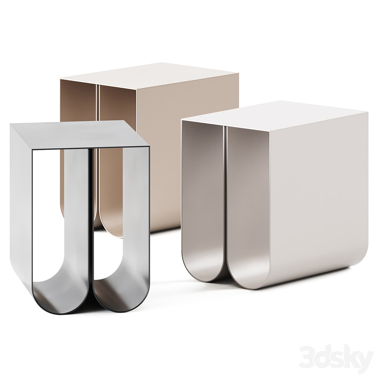 Curved Coffee Table by Kristina Dam Studio / Coffee Table