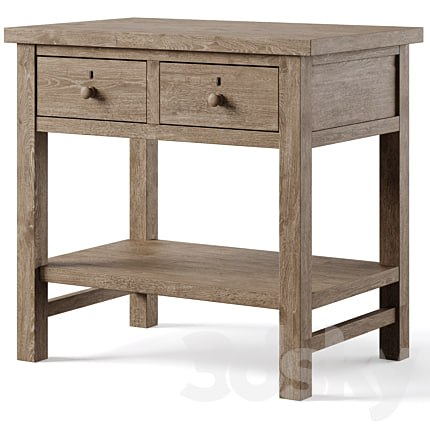 Farmhouse " 2-Drawer Nightstand by pottery barn