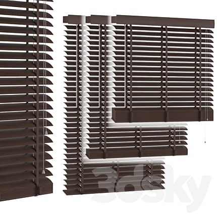 Wood Venetian Blind 01