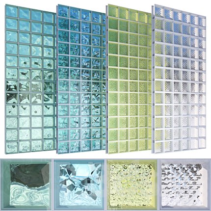 Glass block set 01