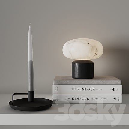 Decor set with LANTERN FOG lamp