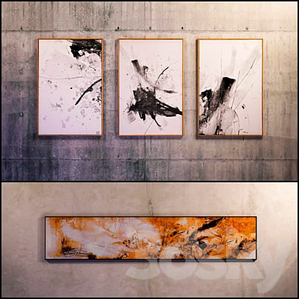 The picture in the frame: 12 Pieces (Collection 10) Abstract