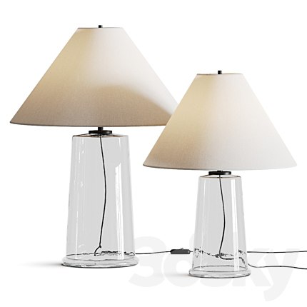 Pottery Barn Avalon Recycled Glass Table Lamp