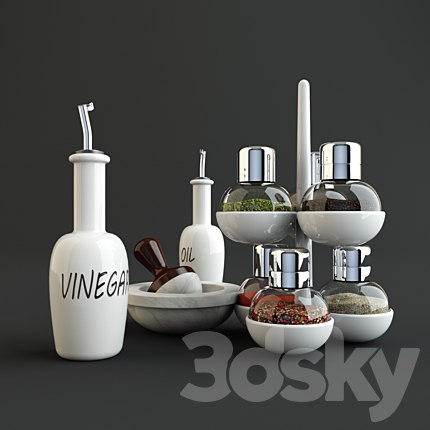 spices and accesories for kitchen