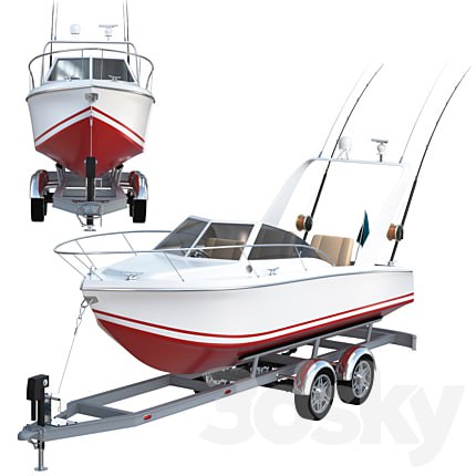 Pleasure fishing boat