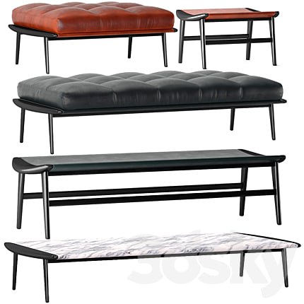 bench pouf minotti Fynn Gam Fratesi