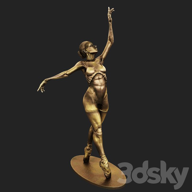 The statuette of a ballerina