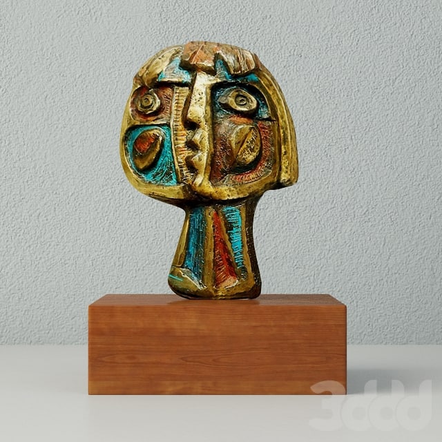 Modernist Bronze Abstract Sculpture