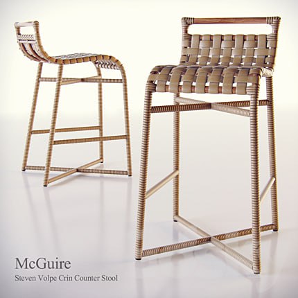 mcguire STEVEN VOLPE CRIN COUNTER STOOL