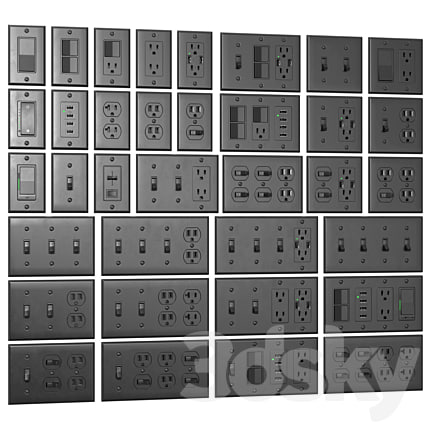 Bestten US wall switch and sockets