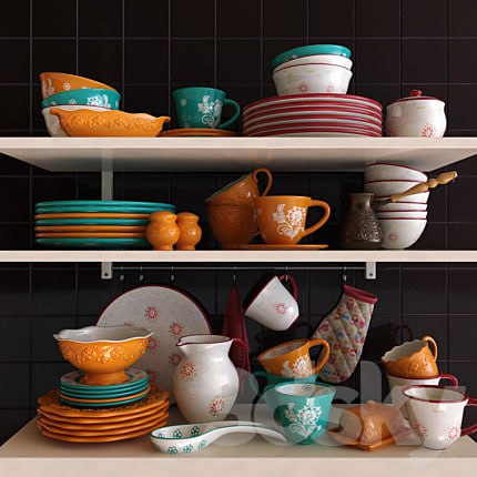 A set of dishes Elan Gallery