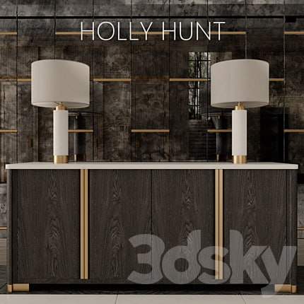 dresser Holly Hunt, lamp HEATHFIELD & Co, mirror panels