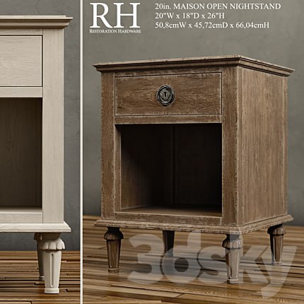 20in. MAISON OPEN NIGHTSTAND