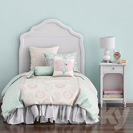Baby bed and nightstand Juliette, Pottery barn kids