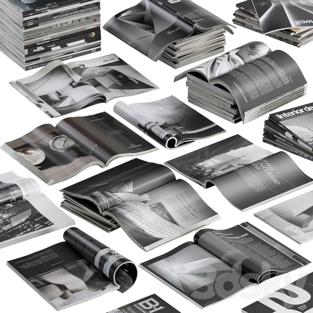 Black and white magazines