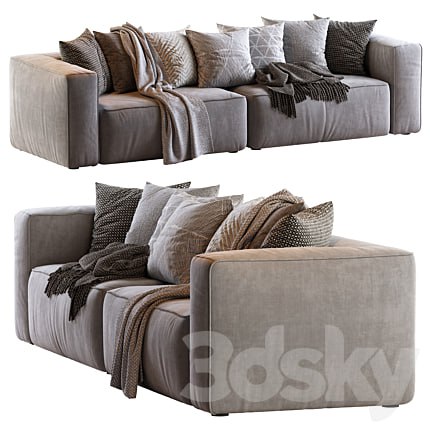 Мello Taos Brown Right Arm Corner Sectional