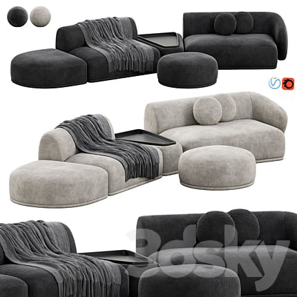 Rene Sofa by Meridiani Set 5