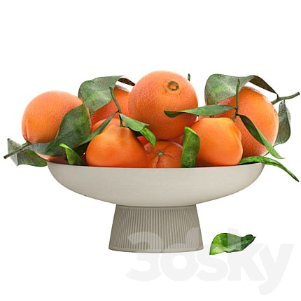white bowl of oranges