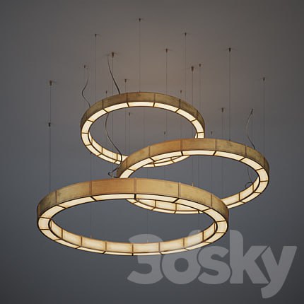 Circular Pendant light (copper)