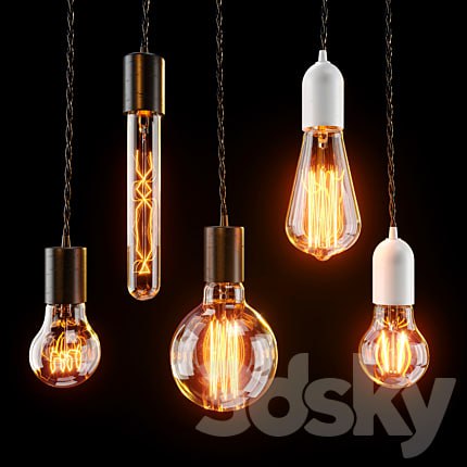 Edison lamps set