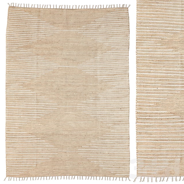 Urban Outfitters Connected Stripe Rag Rug
