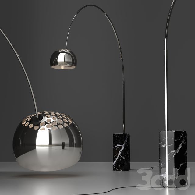 Floor Lamp Flos Arco BLACK