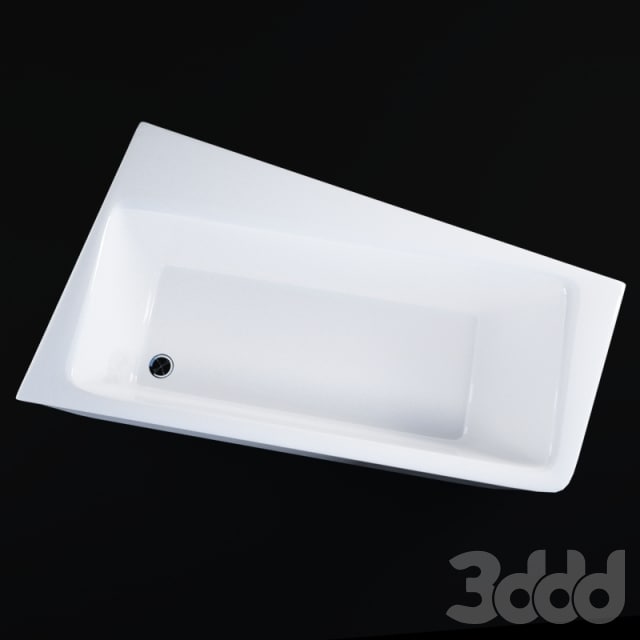 Acrylic asymmetric bath 10 °, Ravak, Czech Republic