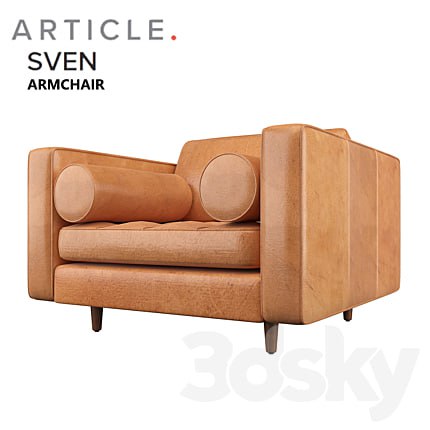 sven charme tan armchair