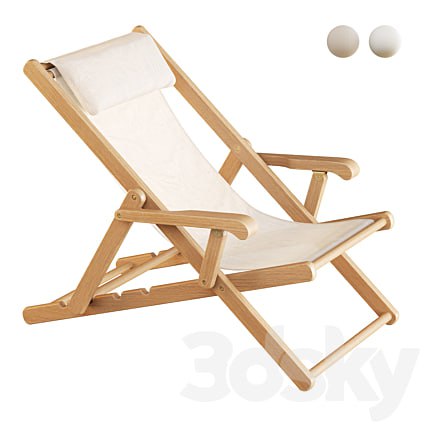 Folding deck chair CHELSEA by Unopiù