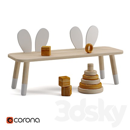 Zara Home Rabbit Kids Bench