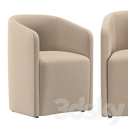 AURELIE BARRELBACK FABRIC ARMCHAIR