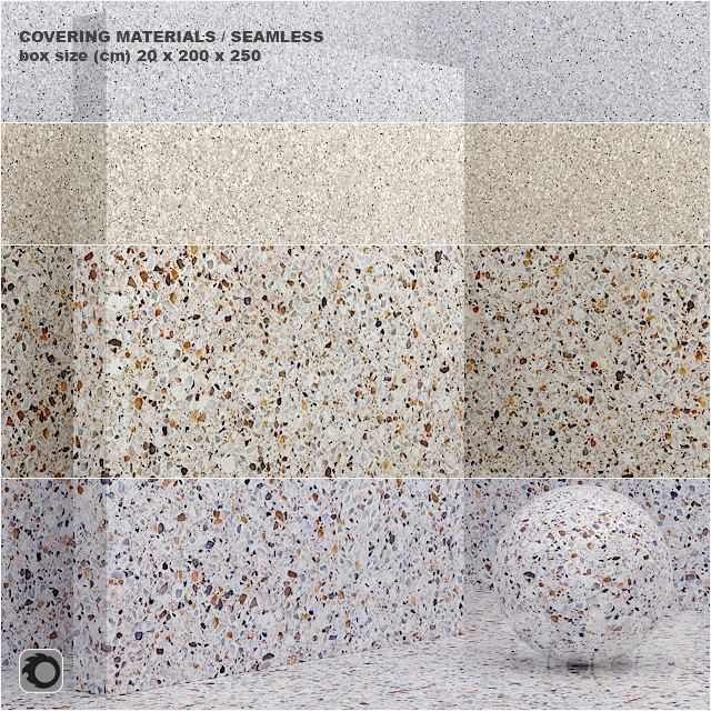 Material (seamless) - coating, stone, quartz set 49