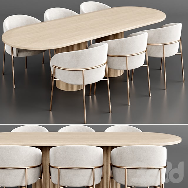 Dinning set 36 / Furniture / Table + Chair