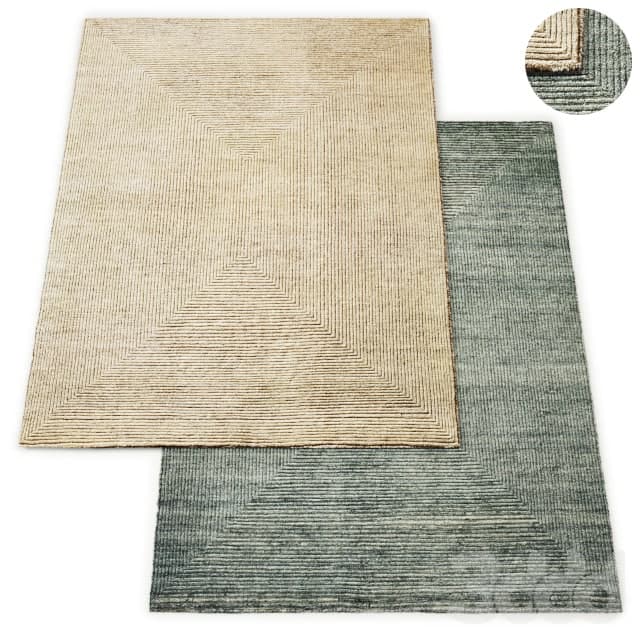 Ellipse Hand-Knotted Wool Rug RH Collection