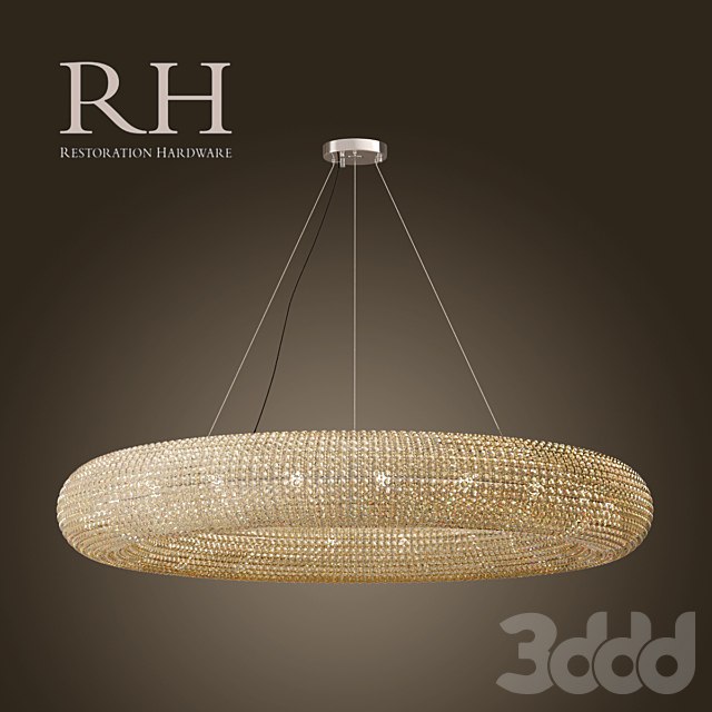 RH / CRYSTAL HALO CHANDELIER
