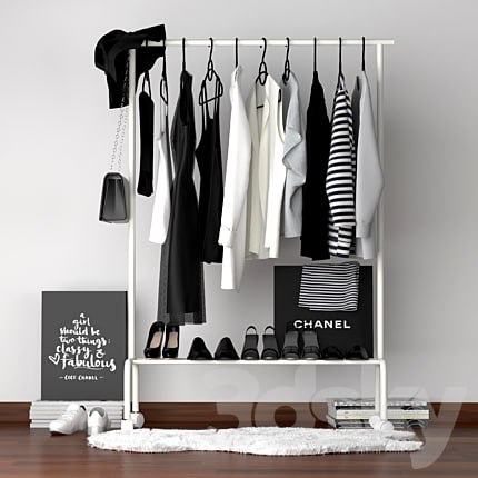 Clothes on a hanger