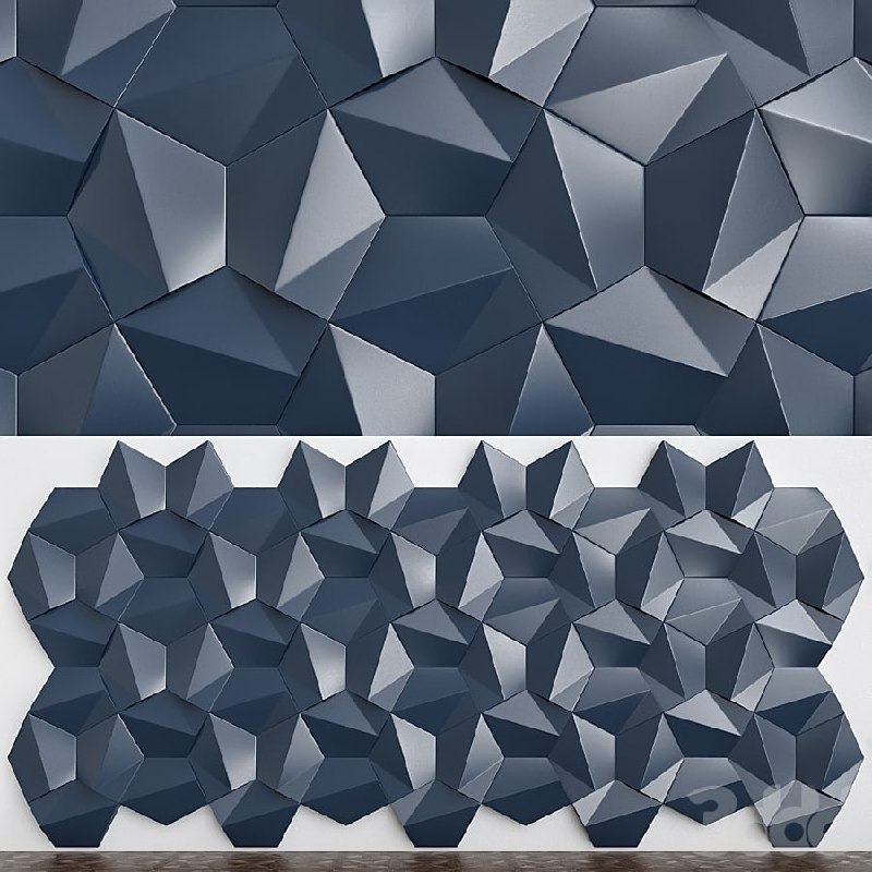 Plaster 3D panels Alivio Adamant series