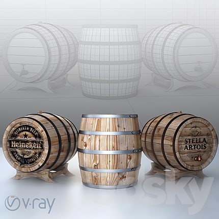 Beer cellar barrels