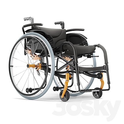 Invalid wheelchair. Wheelchair Ortonica S3000